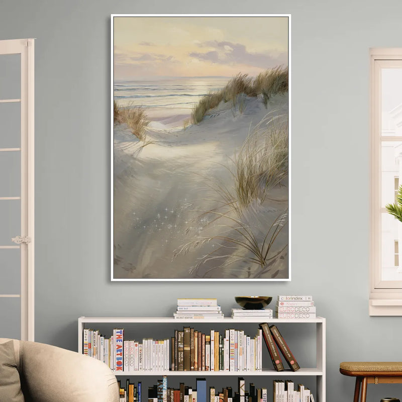 Salem Coastal Charm Sitting Room - White Canvas Wall Art