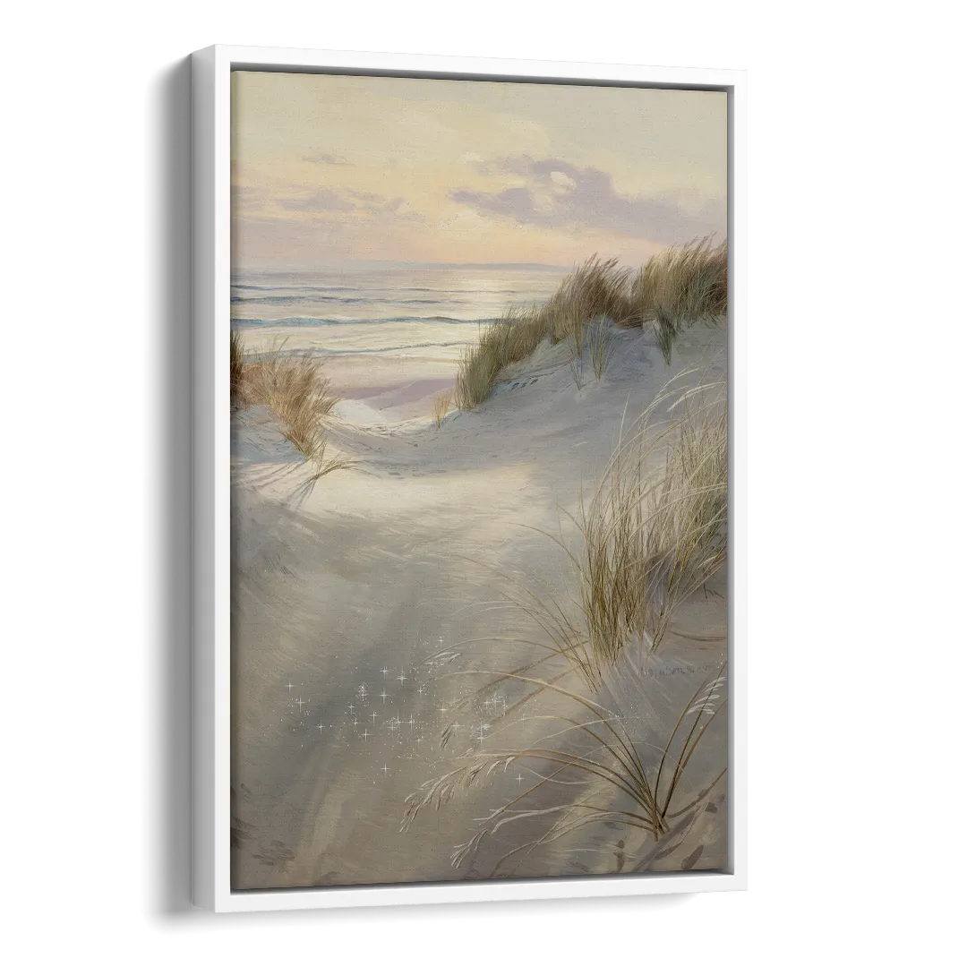 Salem Coastal Charm Side - White Canvas Wall Art