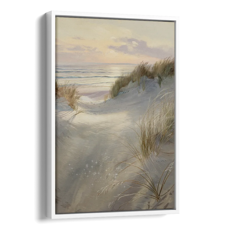Salem Coastal Charm Side - White Canvas Wall Art