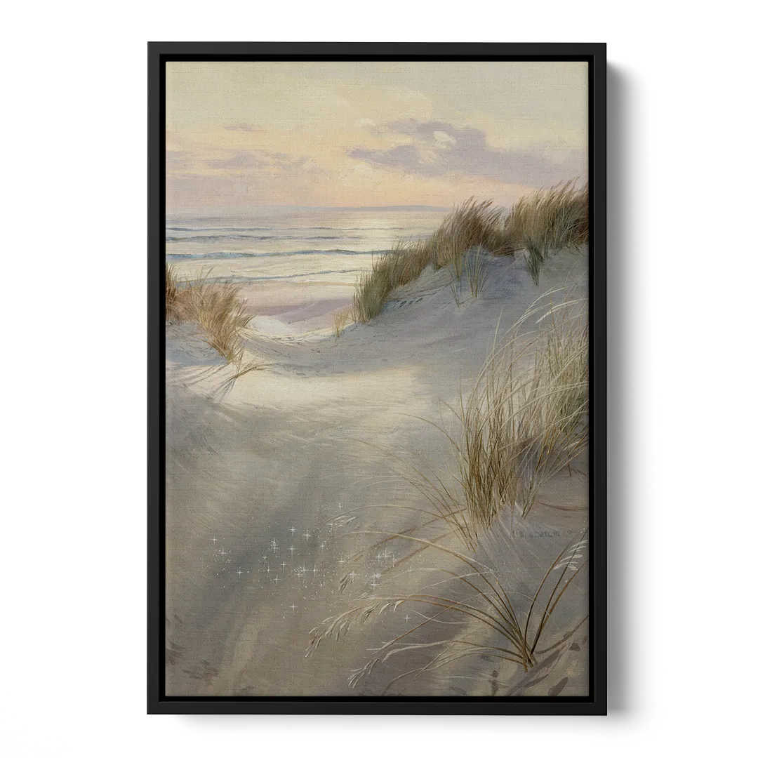 Salem Coastal Charm Front - Black Canvas Wall Art