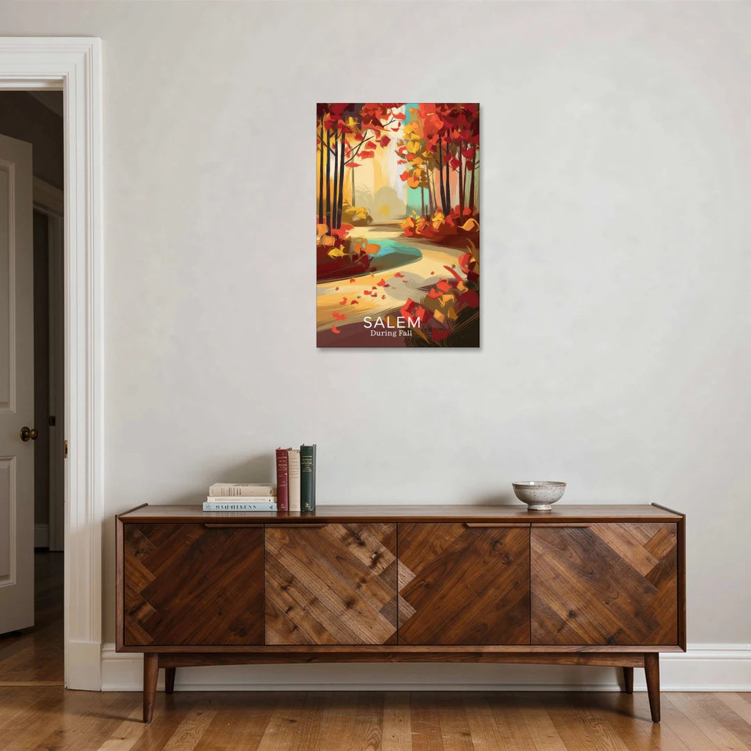 Salem Fall Foliage - Canvas Wall Art - Coffee Table - 24x36