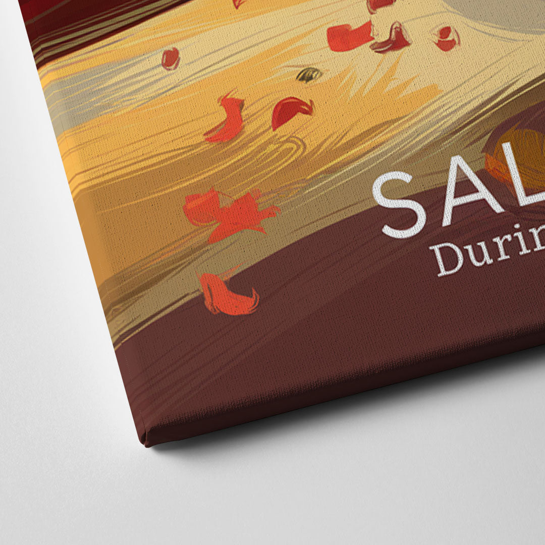 Salem Fall Foliage Canvas Close Up