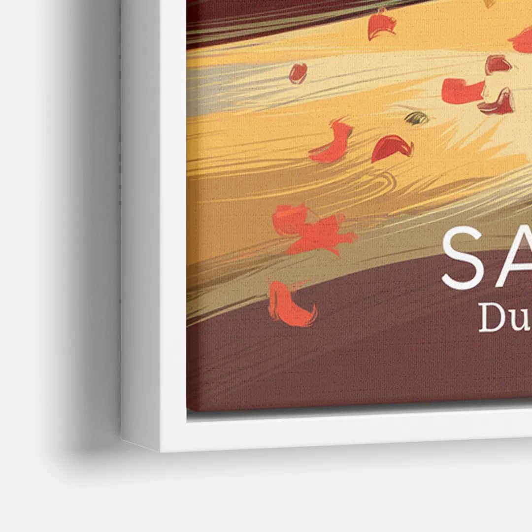 Salem Fall Foliage - Close-Up White Frame Canvas