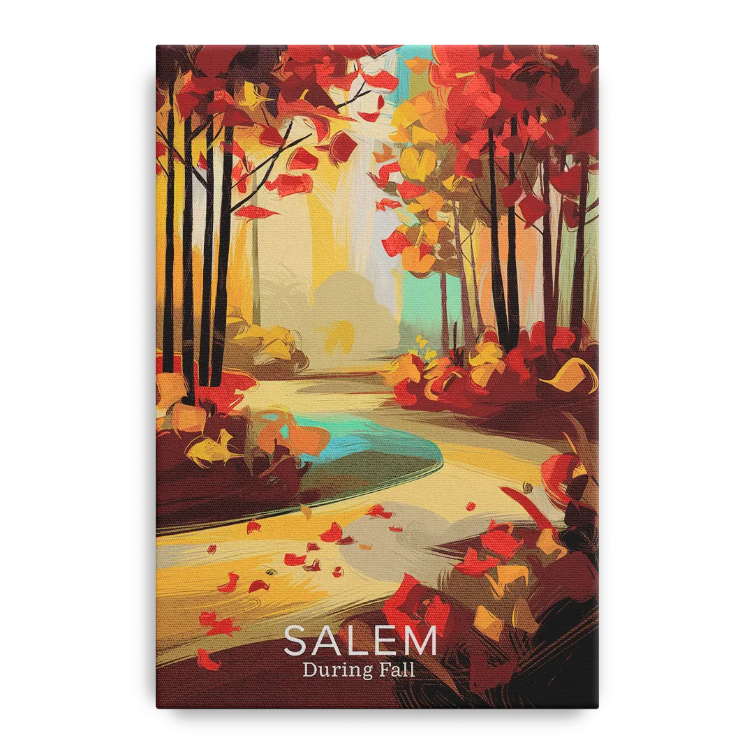 Salem Fall Foliage Front - Canvas Wall Art