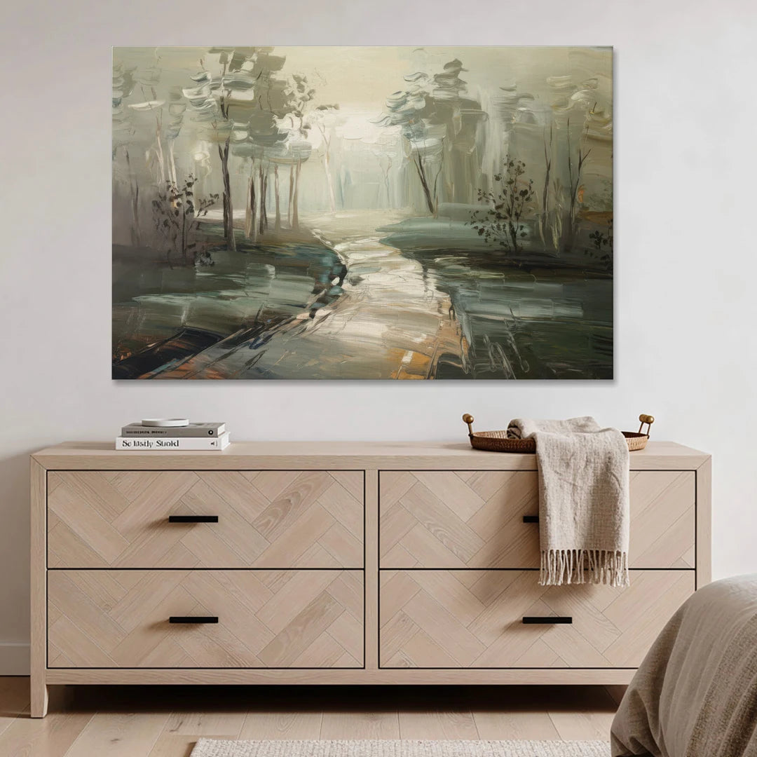 Salem Foggy Morning - Canvas Wall Art - Coffee Table - 60x40