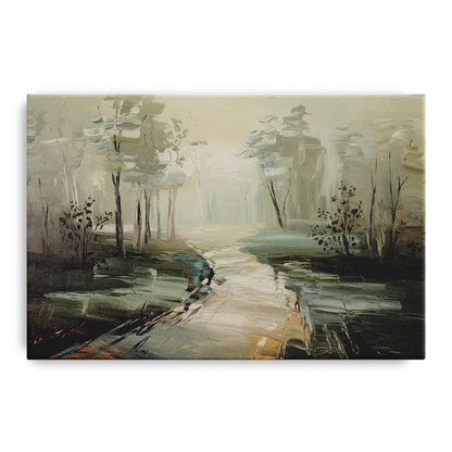 Salem Foggy Morning Front - Canvas Wall Art