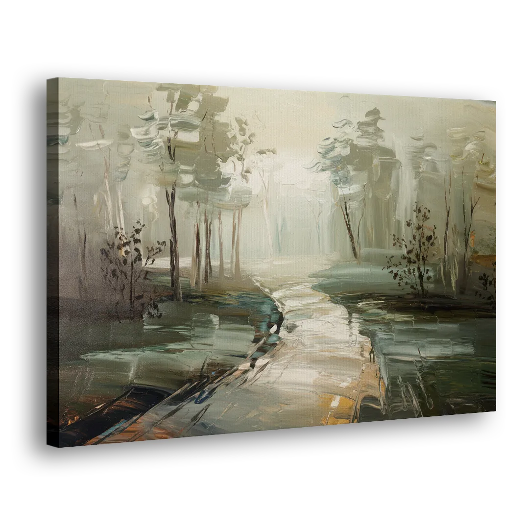 Salem Foggy Morning Side - Canvas Wall Art