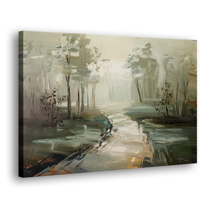 Salem Foggy Morning Side - Canvas Wall Art