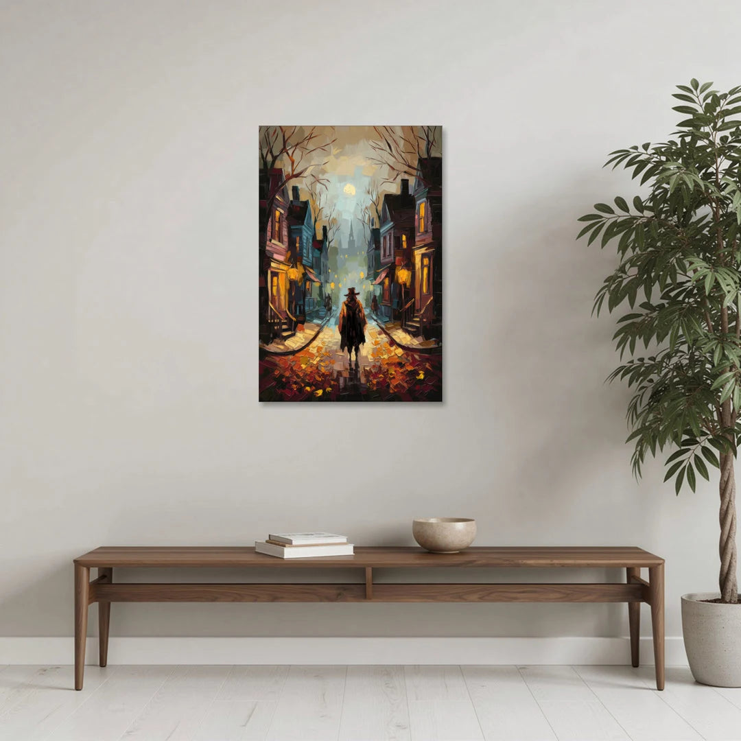 Salem Historic Downtown - Canvas Wall Art - Coffee Table - 24x36