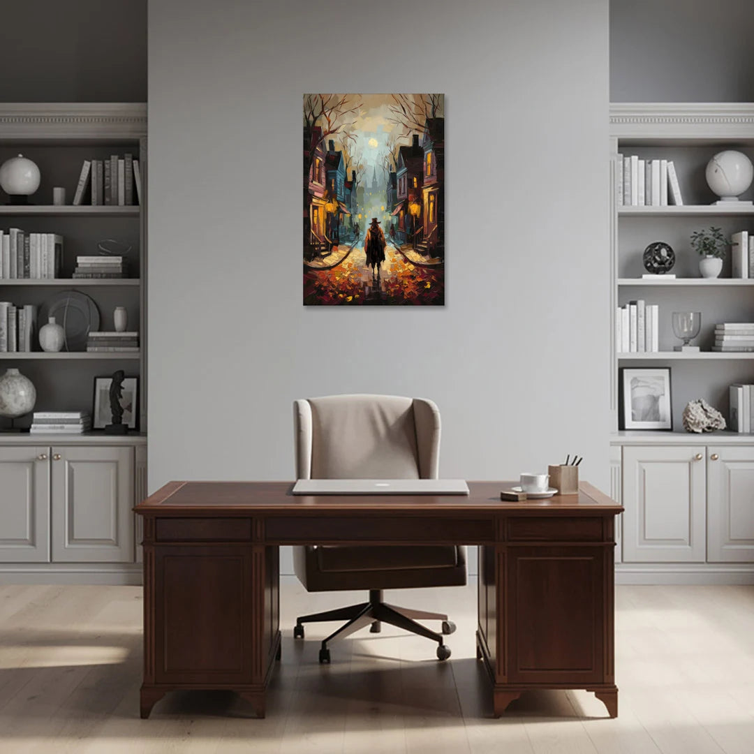 Salem Historic Downtown - Canvas Wall Art - Office - 24x36