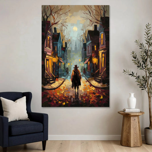Salem Historic Downtown - Canvas Wall Art - Sofa - 40x60