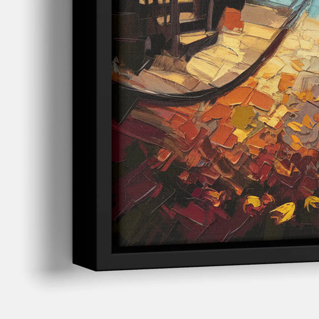 Salem Historic Downtown - Close-Up Black Frame Canvas