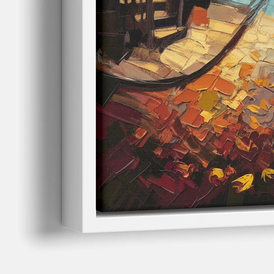 Salem Historic Downtown - Close-Up White Frame Canvas