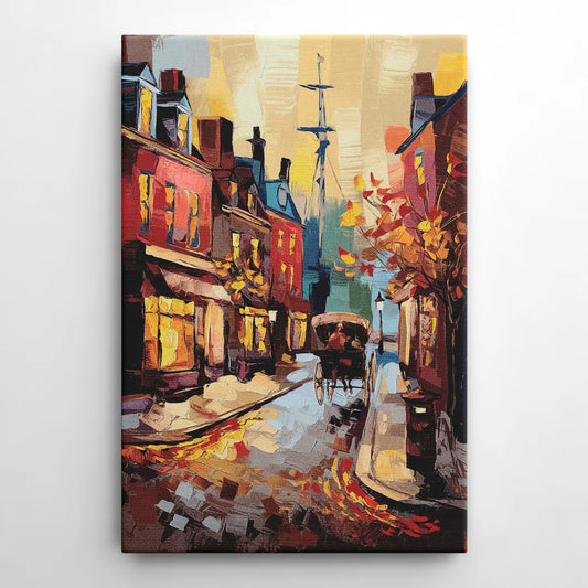 Salem New England Streets - Canvas Wall Art