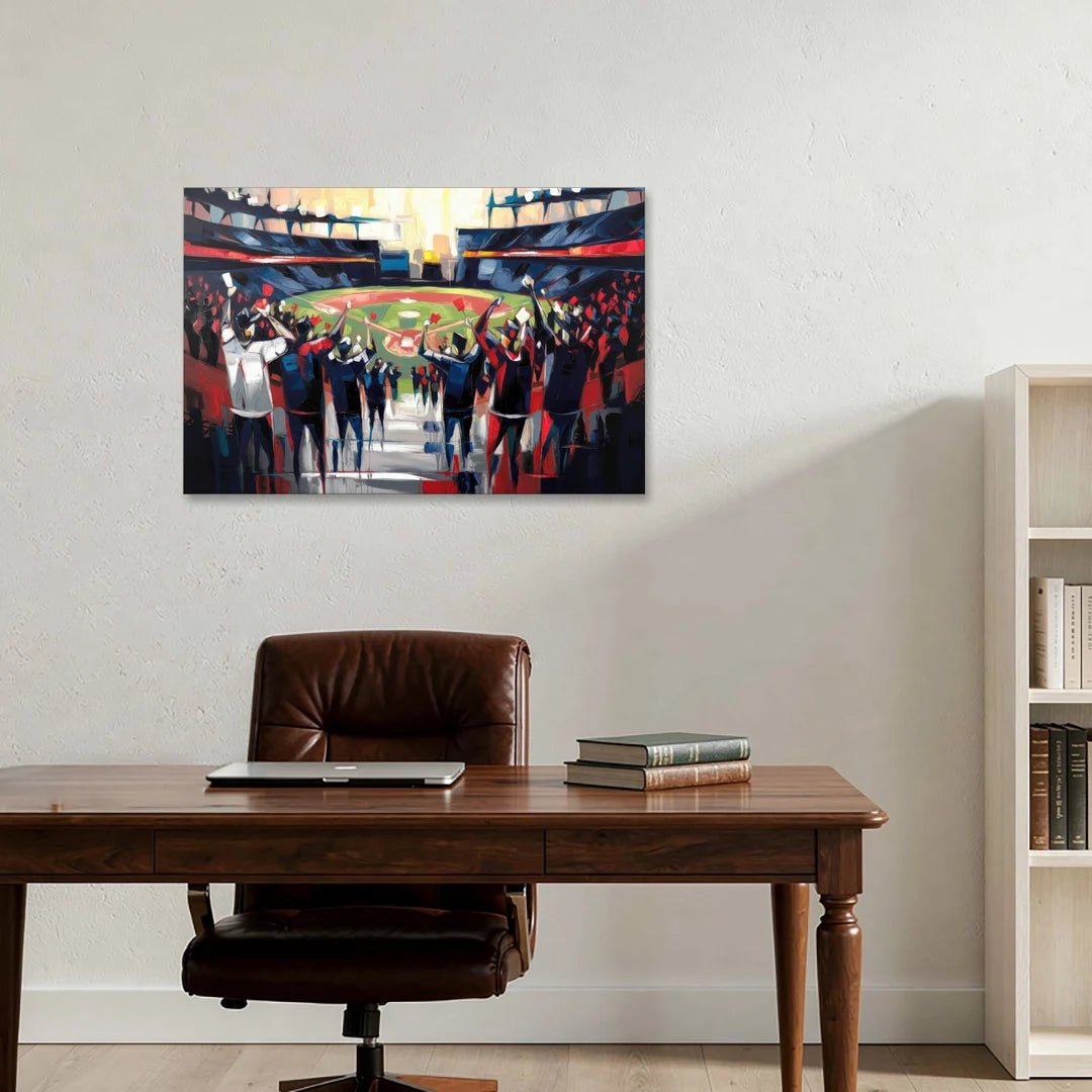 Salem Red Sox Fans - Canvas Wall Art - Office - 36x24