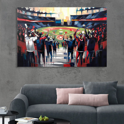 Salem Red Sox Fans Sitting Room - Canvas Wall Art