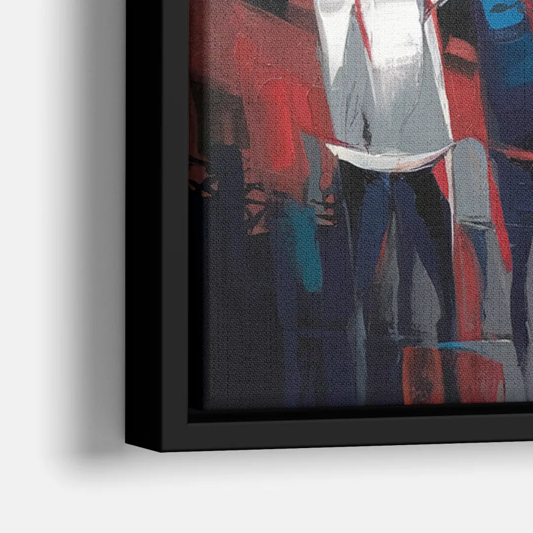Salem Red Sox Fans - Close-Up Black Frame Canvas