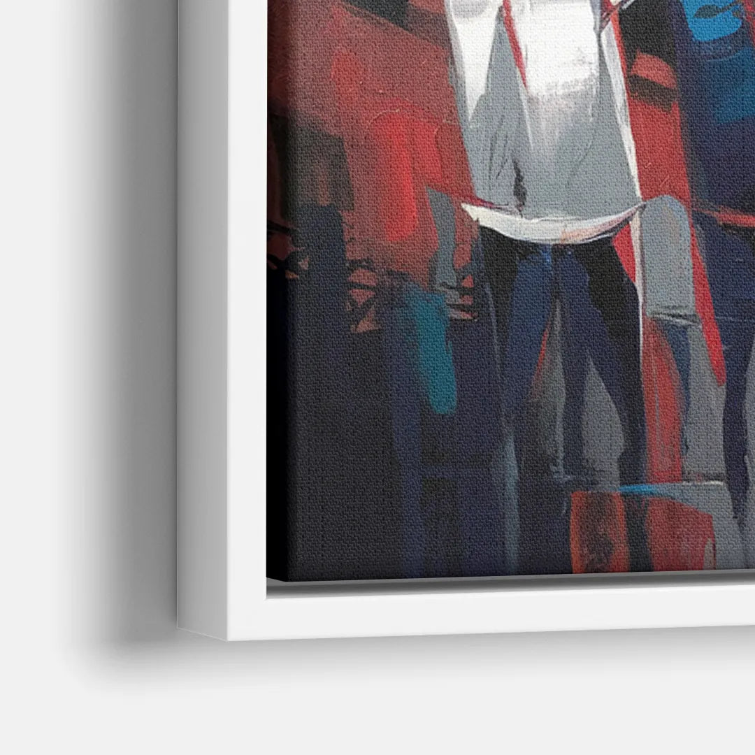 Salem Red Sox Fans - Close-Up White Frame Canvas