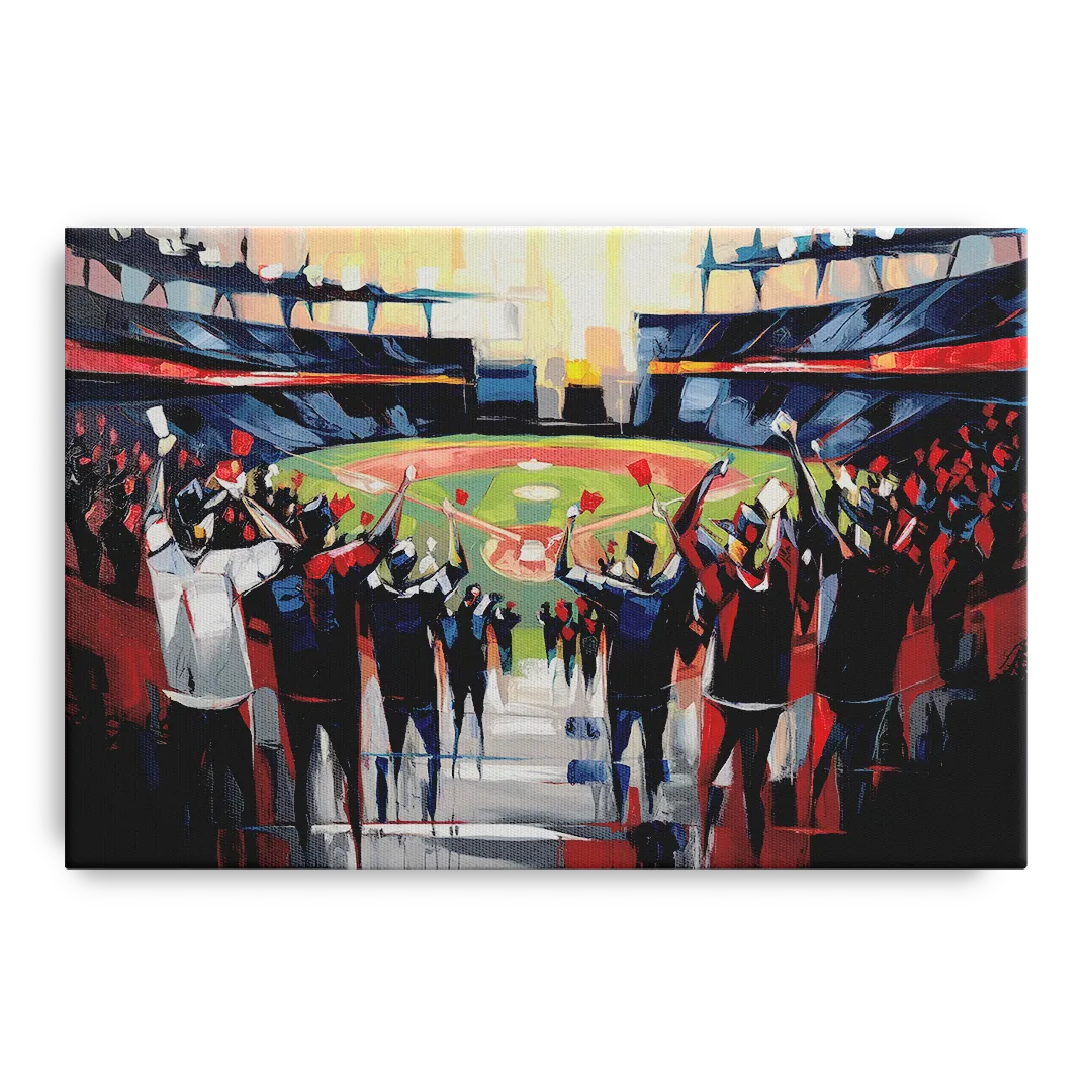 Salem Red Sox Fans Front - Canvas Wall Art