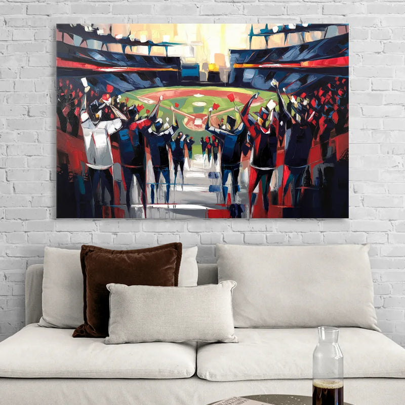 Salem Red Sox Fans Living Room - Canvas Wall Art
