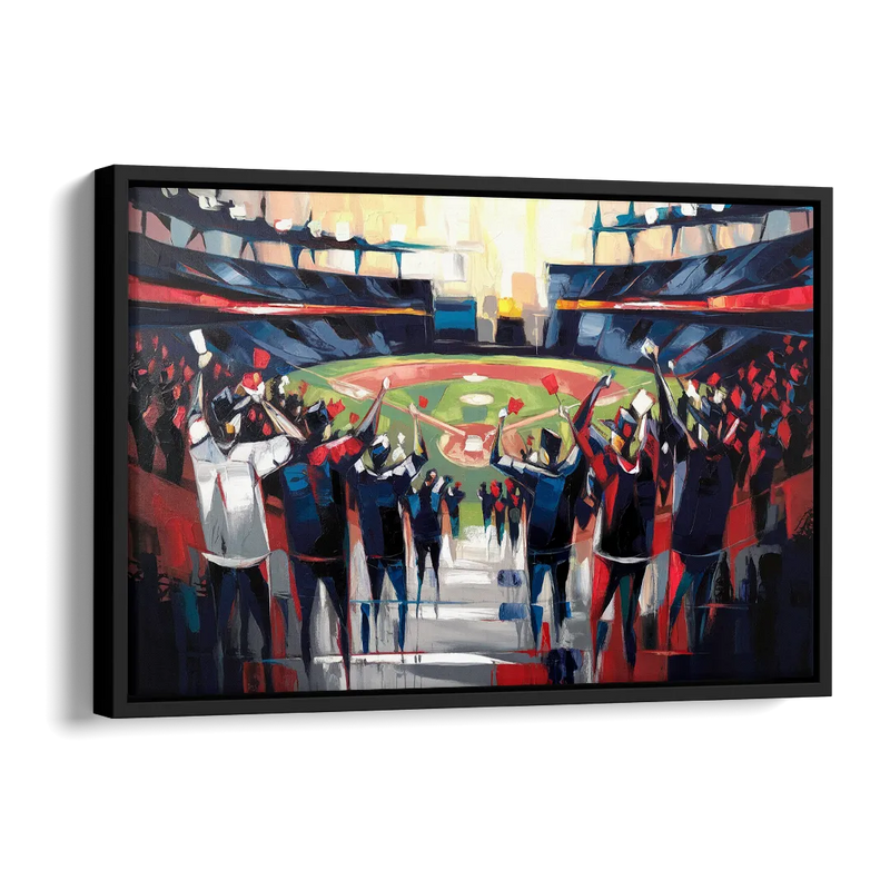 Salem Red Sox Fans Side - Black Canvas Wall Art