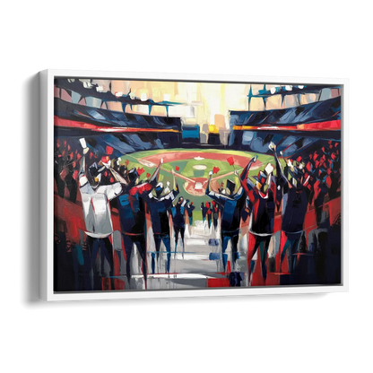 Salem Red Sox Fans Side - White Canvas Wall Art