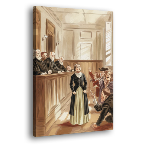 Salem Witch Trials Tribute - Canvas Wall Art - Side