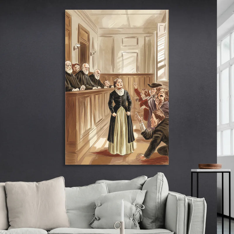 Salem Witch Trials Tribute Sitting Room - Canvas Wall Art