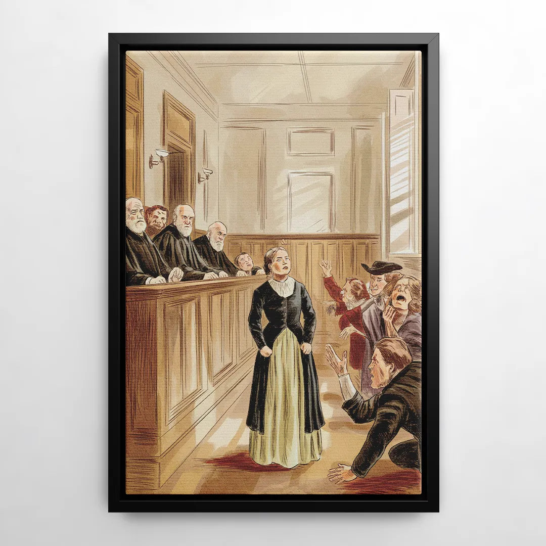 Salem Witch Trials Tribute - Black Frame Canvas