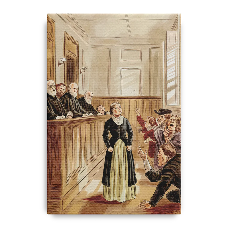 Salem Witch Trials Tribute Front - Canvas Wall Art