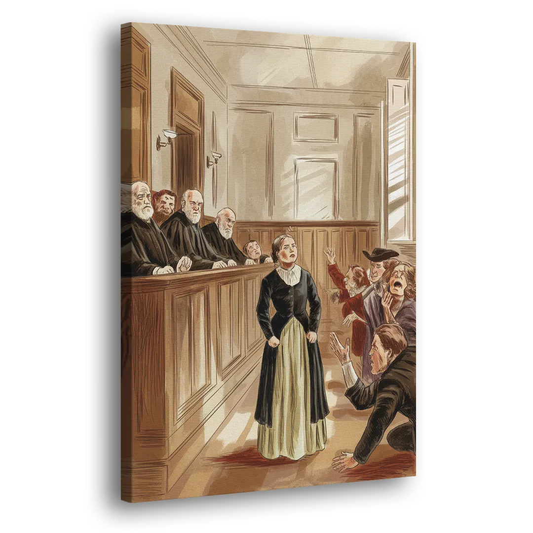 Salem Witch Trials Tribute Side - Canvas Wall Art