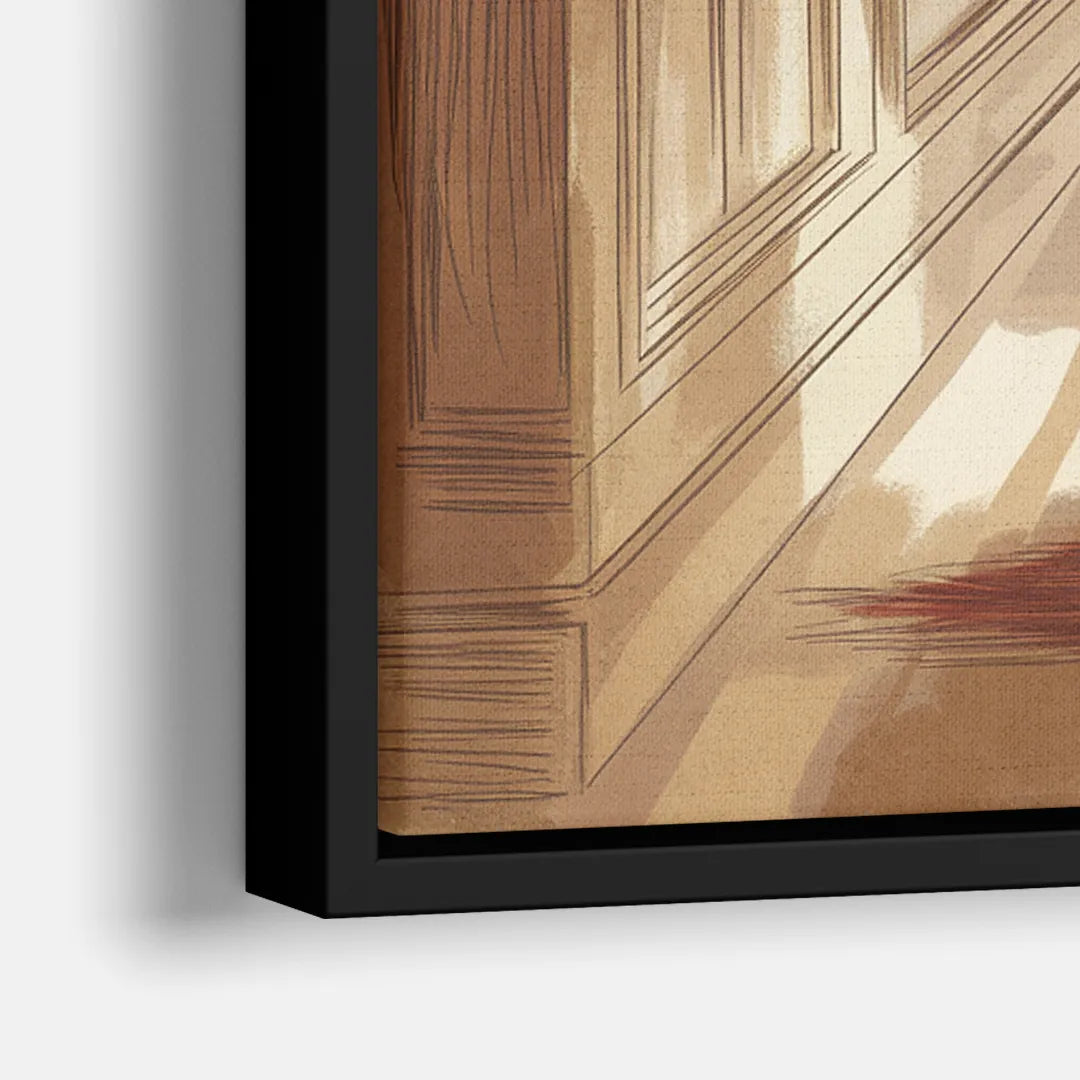 Salem Witch Trials Tribute - Close-Up Black Frame Canvas