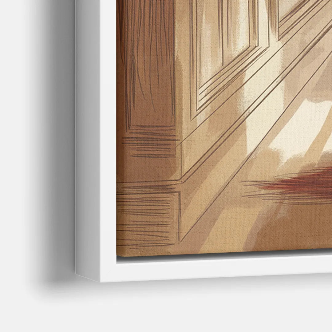 Salem Witch Trials Tribute - Close-Up White Frame Canvas