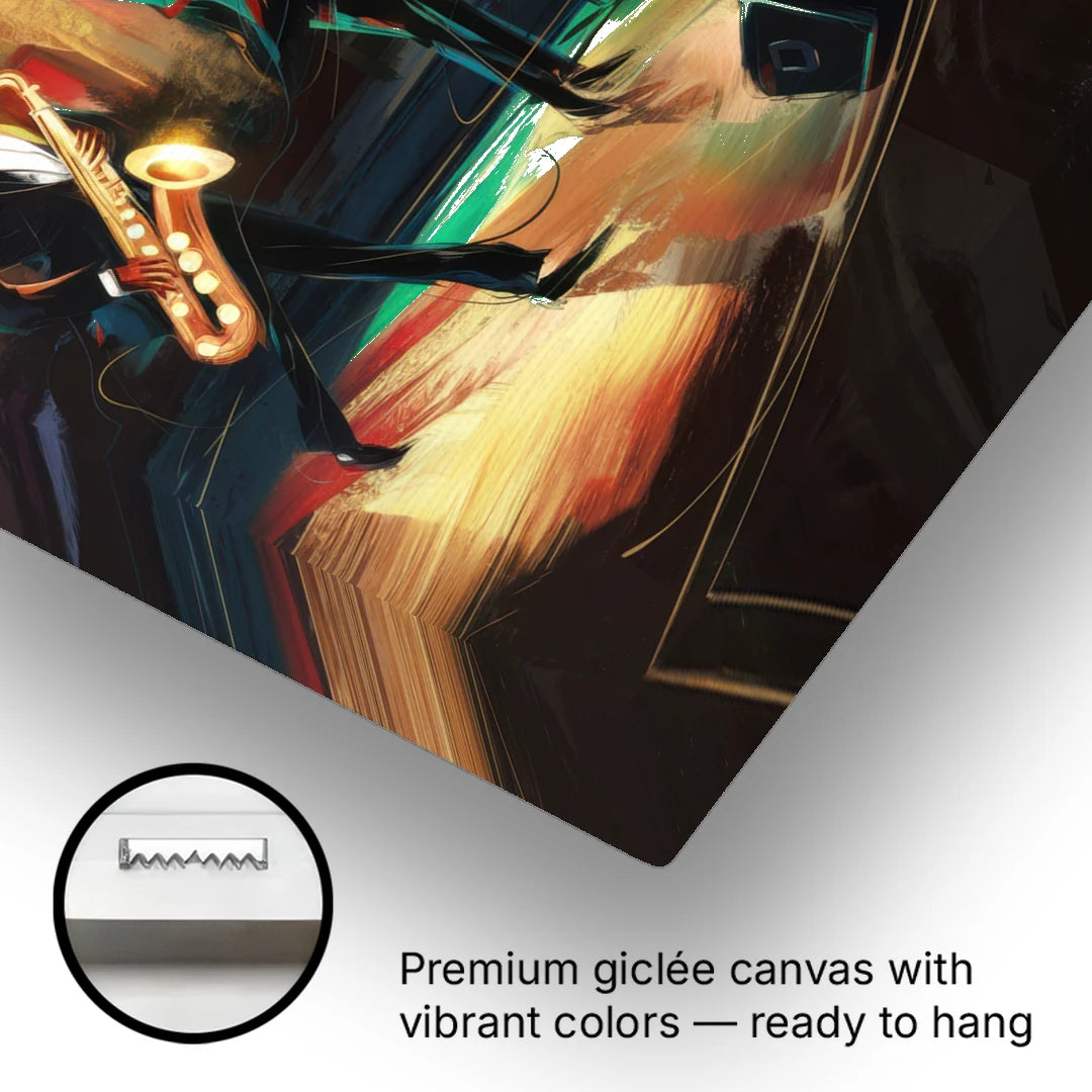 Salt Lake City Jazz Tribute - Canvas Wall Art - Gallery Wrap Corner