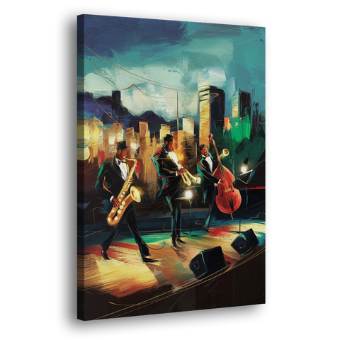 Salt Lake City Jazz Tribute - Canvas Wall Art