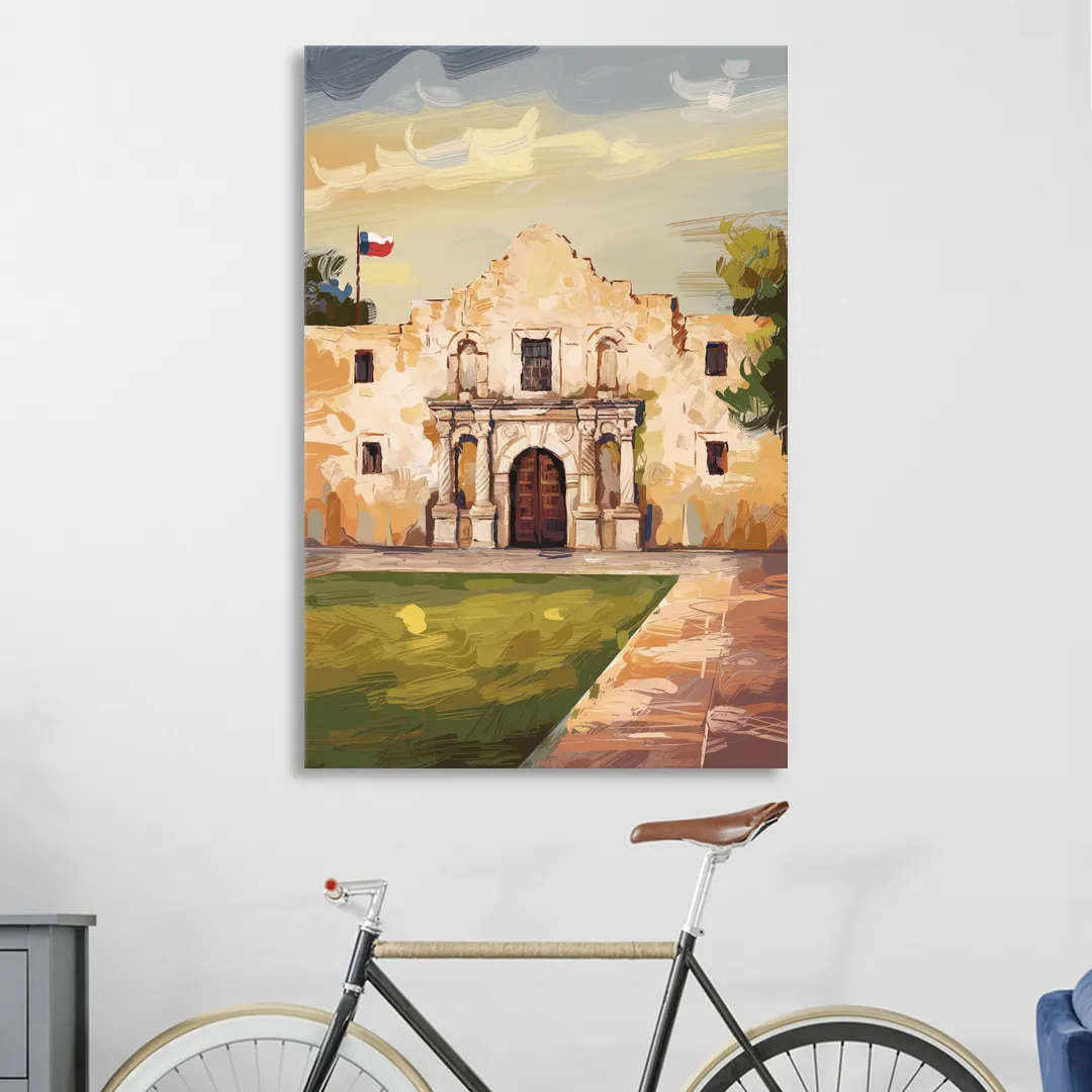 San Antonio Alamo Tribute Sitting Room - Canvas Wall Art