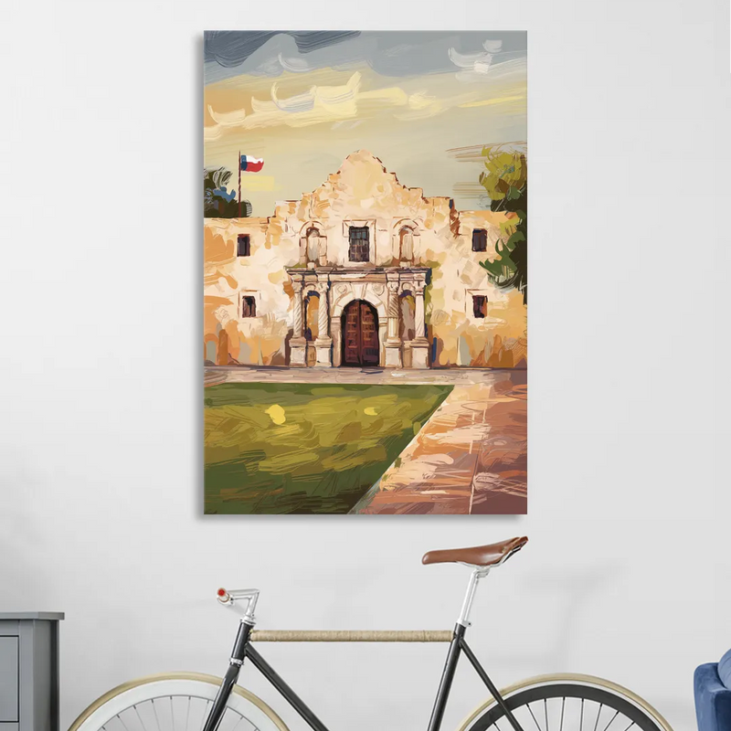San Antonio Alamo Tribute Sitting Room - Canvas Wall Art