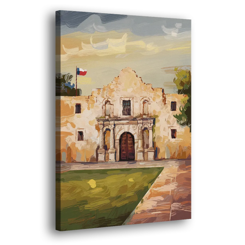 San Antonio Alamo Tribute - Canvas Wall Art