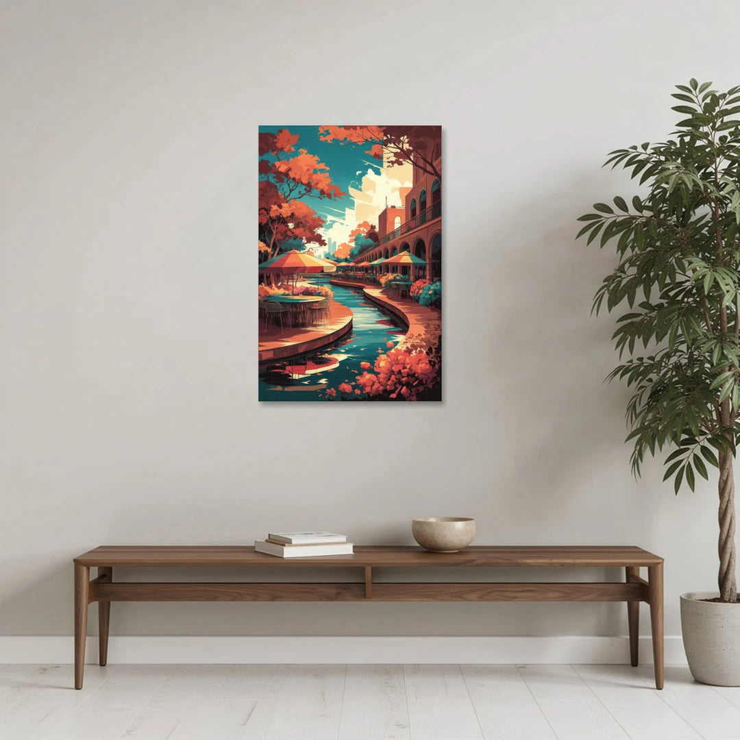 San Antonio Cultural Heritage - Canvas Wall Art - Coffee Table - 24x36