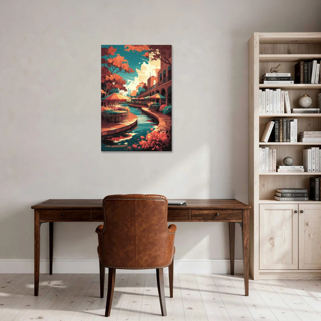 San Antonio Cultural Heritage - Canvas Wall Art - Office - 24x36
