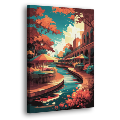 San Antonio Cultural Heritage - Canvas Wall Art - Side