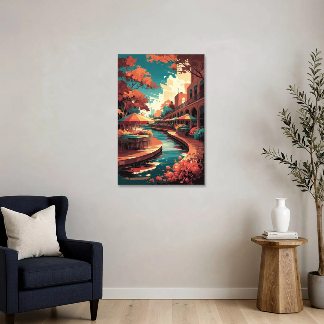 San Antonio Cultural Heritage - Canvas Wall Art - Sofa - 24x36