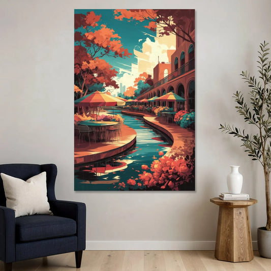 San Antonio Cultural Heritage - Canvas Wall Art - Sofa - 40x60