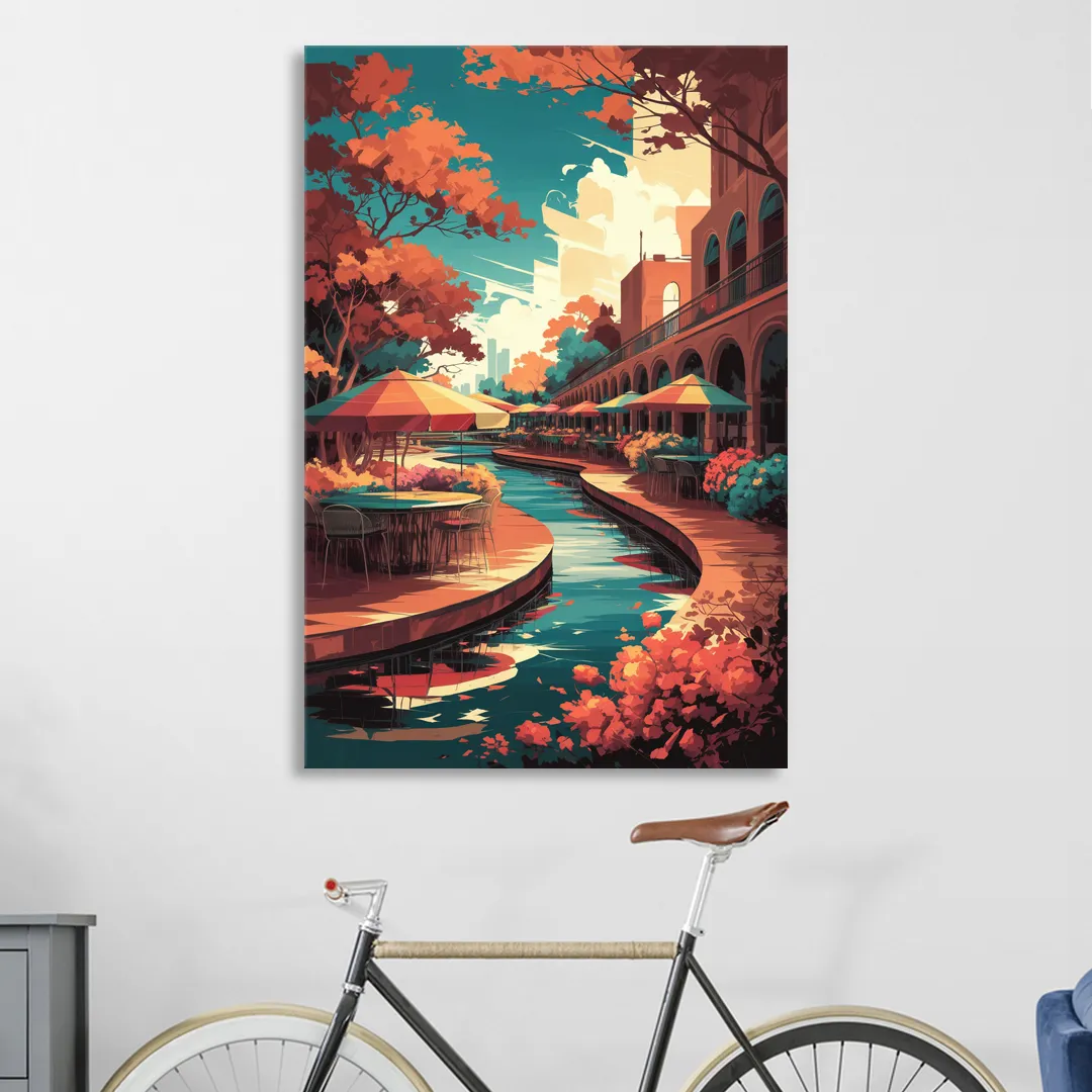 San Antonio Cultural Heritage Living Room - Canvas Wall Art