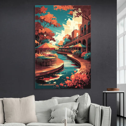 San Antonio Cultural Heritage Sitting Room - Canvas Wall Art