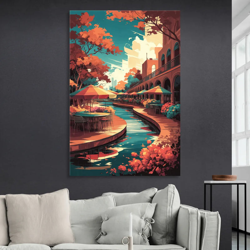 San Antonio Cultural Heritage Sitting Room - Canvas Wall Art