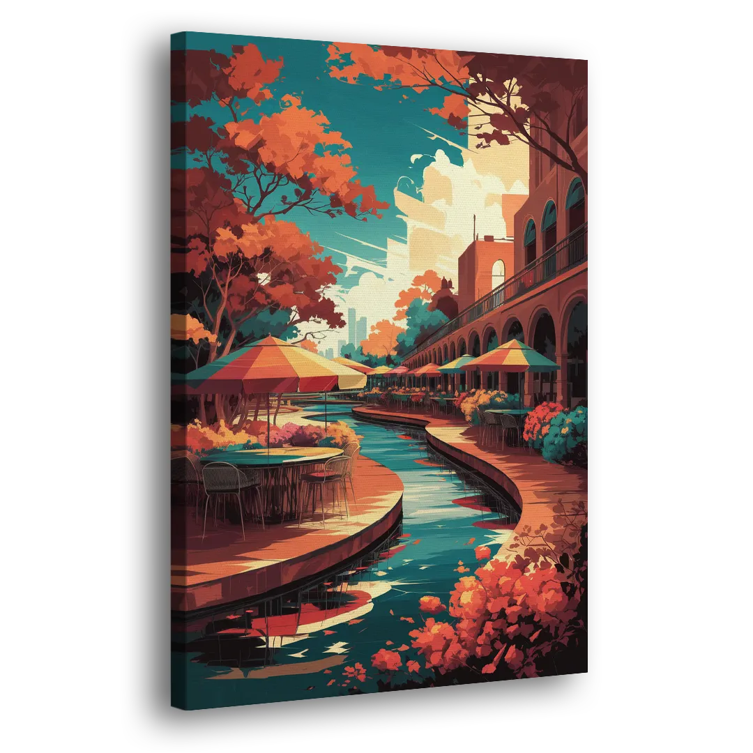 San Antonio Cultural Heritage Side - Canvas Wall Art