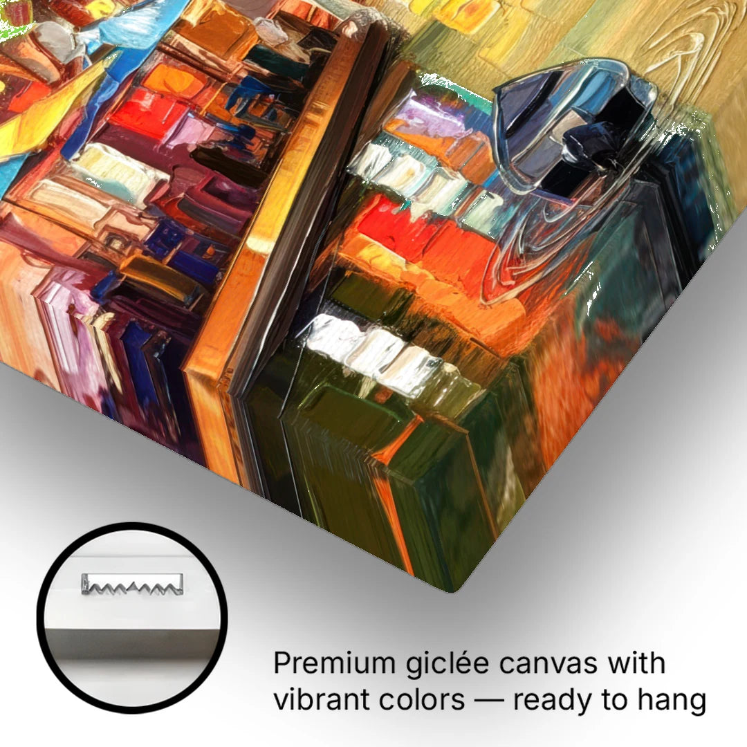 San Antonio Riverwalk Charm - Canvas Wall Art - Gallery Wrap Corner