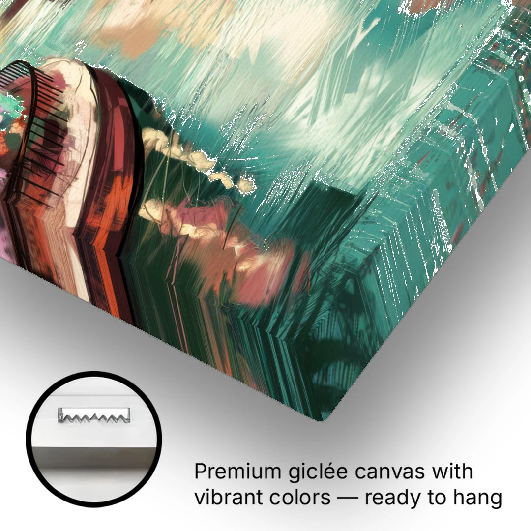 San Antonio Scenic Riverwalk - Canvas Wall Art - Gallery Wrap Corner