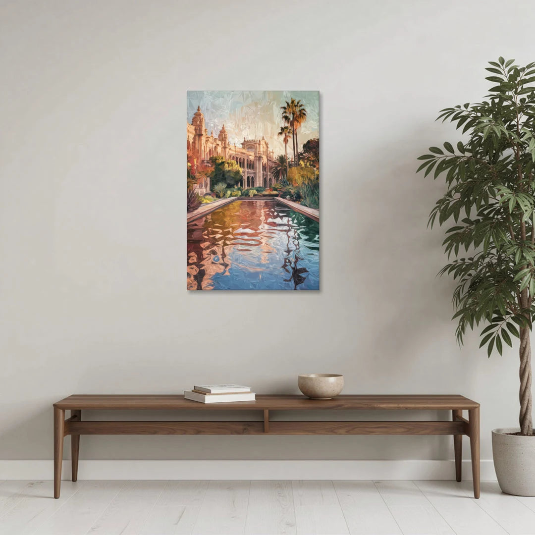 San Diego Balboa Park Scenes - Canvas Wall Art - Coffee Table - 24x36